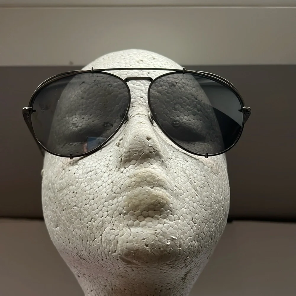Diff Men’s Aviator Chrome Dark Silver Eyewear Sunglasses